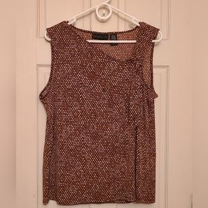 XL asymmetrical neck blouse
